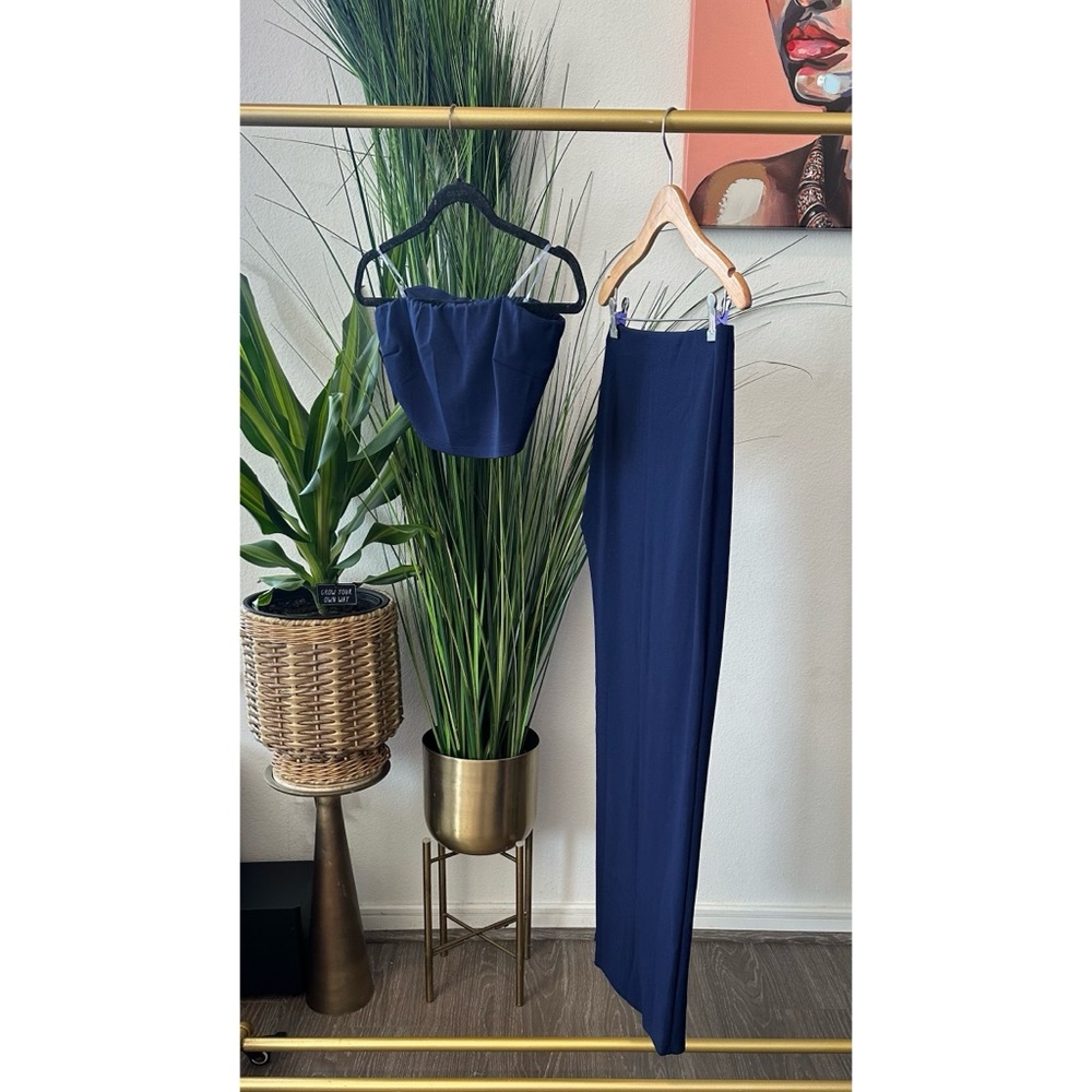 Naked Wardrobe On the Slit Set in Navy Blue - Size Large - Picture 8 of 13